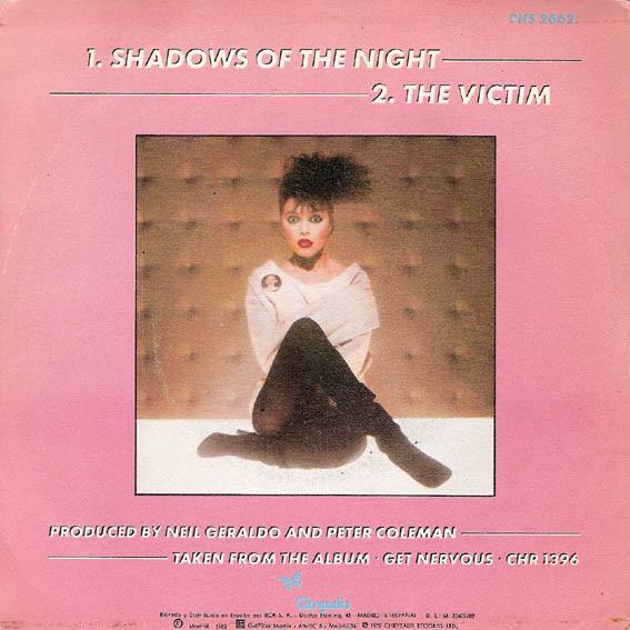 Pat Benatar, Shadows Of The Night = Sombras De La Noche - Singles
