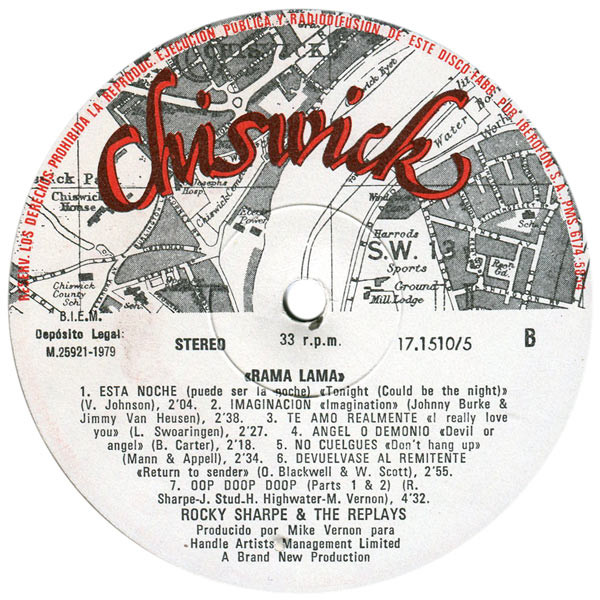 Rocky Sharpe And The Replays, Rama Lama - LP