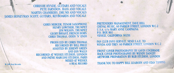 The Pretenders, Pretenders II - LP