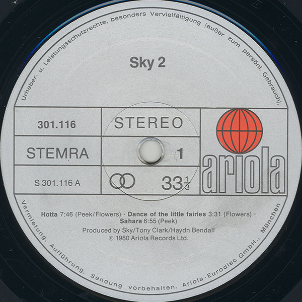 Sky, Sky 2 - LP Album Stereo