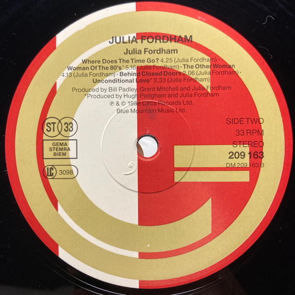 Julia Fordham, Julia Fordham - LP
