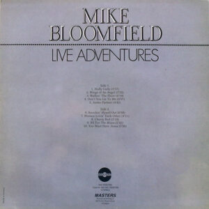 Mike Bloomfield, Live Adventures - LP: imagen 2