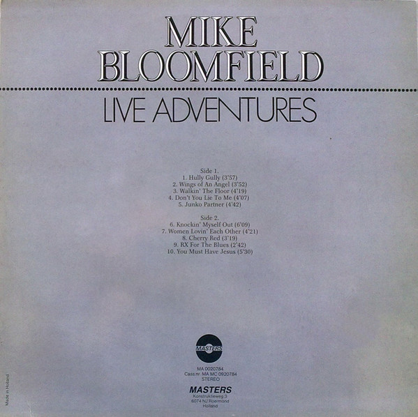 Mike Bloomfield, Live Adventures - LP