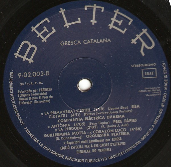 Various, Gresca Catalana - LP
