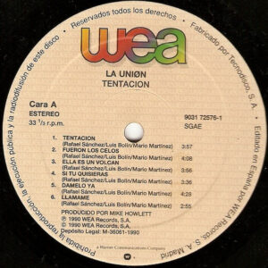 La Unión, Tentación - LP: imagen 3