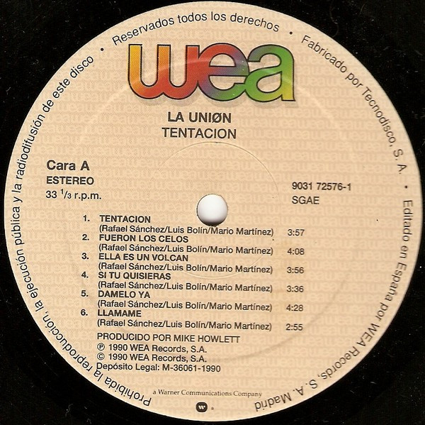 La Unión, Tentación - LP