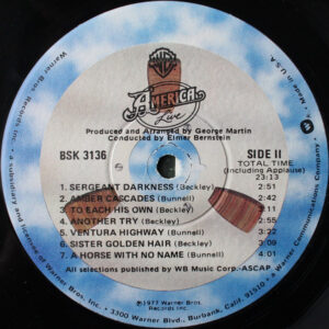America, Live - LP Album Stereo: imagen 4
