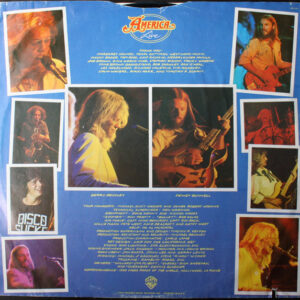 America, Live - LP Album Stereo: imagen 5