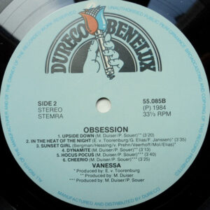 Vanessa, Obsession - LP: imagen 4