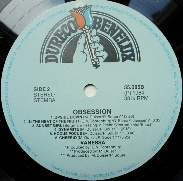 Vanessa, Obsession - LP