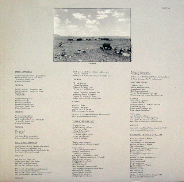 Manfred Mann's Earth Band, Somewhere In Afrika - LP
