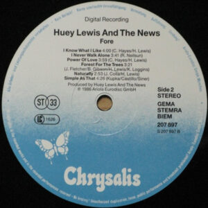 Huey Lewis And The News, Fore! - LP: imagen 4