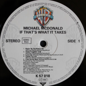 Michael McDonald, If That's What It Takes - LP: imagen 3