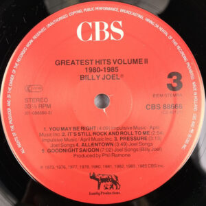 Billy Joel, Greatest Hits Volume I & Volume II - LP: imagen 7