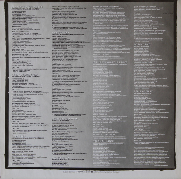 Michael McDonald, If That's What It Takes - LP
