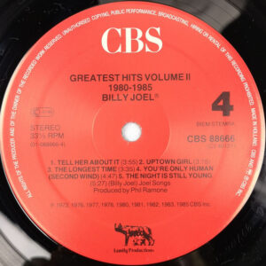 Billy Joel, Greatest Hits Volume I & Volume II - LP: imagen 8