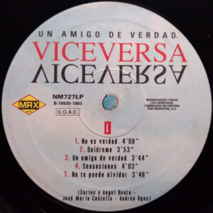 Viceversa, Un Amigo De Verdad - LP: imagen 3