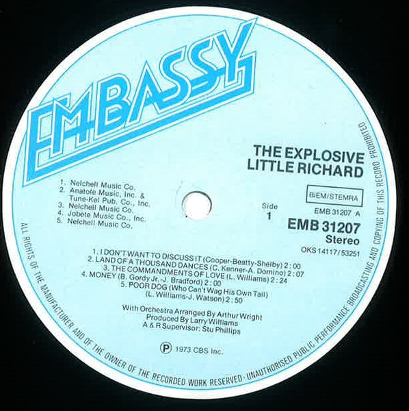 Little Richard, The Explosive Little Richard - LP
