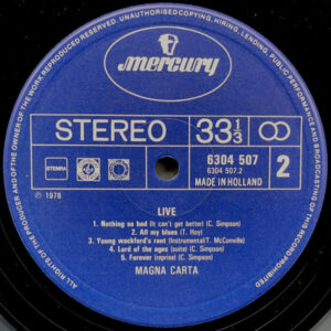 Magna Carta, Live - LP: imagen 4
