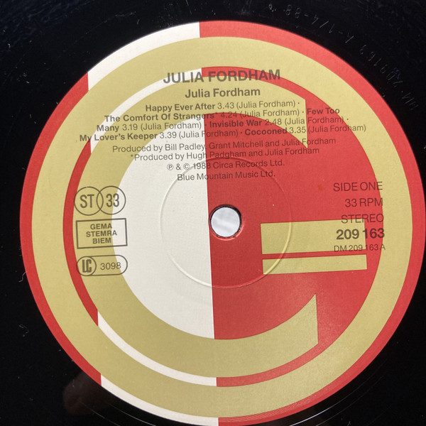 Julia Fordham, Julia Fordham - LP