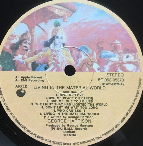 George Harrison, Living In The Material World - LP