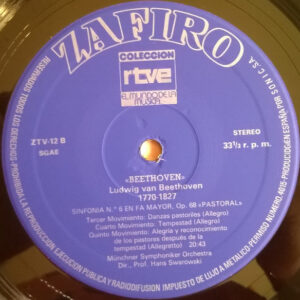 Ludwig van Beethoven, Münchner Symph, Sinfonia N° 6 En Fa Mayor Op. 68 «Pastoral» - LP: imagen 4