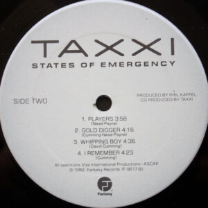 Taxxi, States Of Emergency - LP: imagen 4