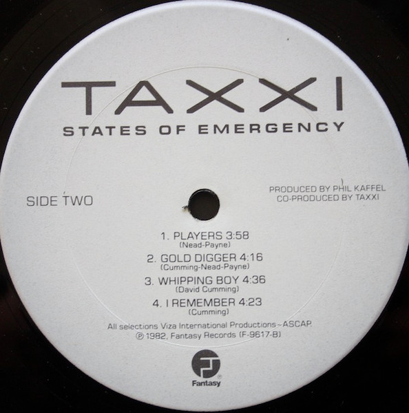 Taxxi, States Of Emergency - LP