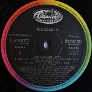 Joe Cocker, Joe Cocker Live - LP: imagen 7