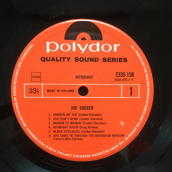 Joe Cocker, Joe Cocker - LP
