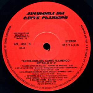 Various, Antología Del Cante Flamenco: Retablo 5 - LP: imagen 4