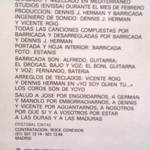 Barricada, Pasion Por El Ruido - LP: imagen 7