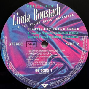 Linda Ronstadt, Nelson Riddle And His Orchestra, What's New - LP: imagen 4