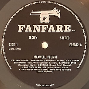 Maxwell Plumm, Maxwell Plumm - LP: imagen 3