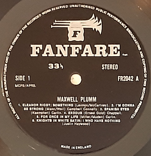 Maxwell Plumm, Maxwell Plumm - LP