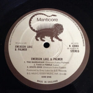 Emerson, Lake & Palmer, Emerson, Lake & Palmer - LP: imagen 2