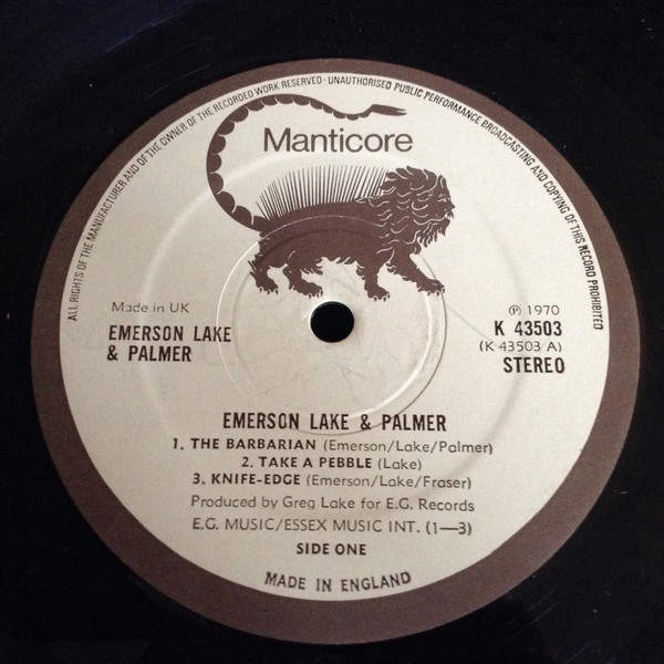Emerson, Lake & Palmer, Emerson, Lake & Palmer - LP