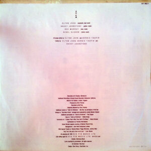 Elton John, Too Low For Zero - LP: imagen 3