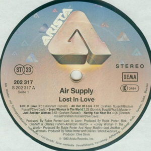 Air Supply, Lost In Love - LP: imagen 3