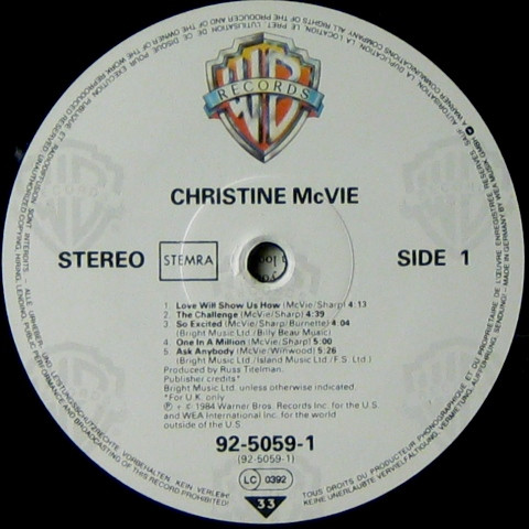 Christine McVie, Christine McVie - LP