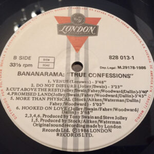 Bananarama, True Confessions - LP: imagen 4