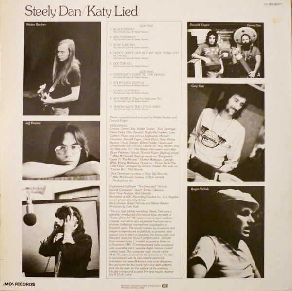 Steely Dan, Katy Lied - LP