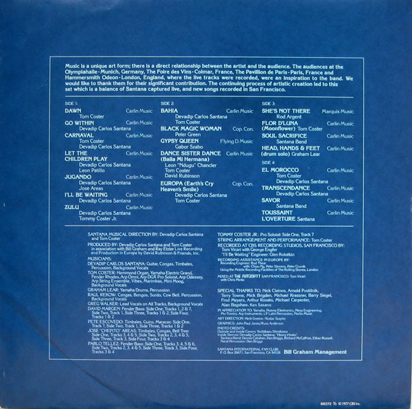 Santana, Moonflower - LP