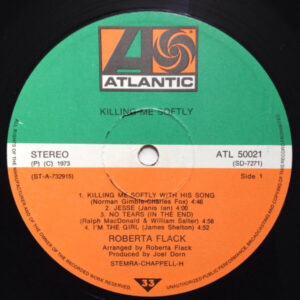 Roberta Flack, Killing Me Softly - LP: imagen 6