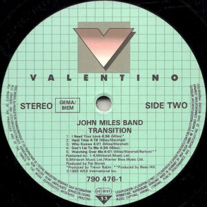 John Miles Band, Transition - LP: imagen 4