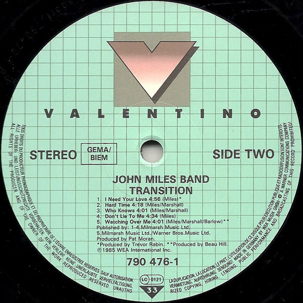 John Miles Band, Transition - LP