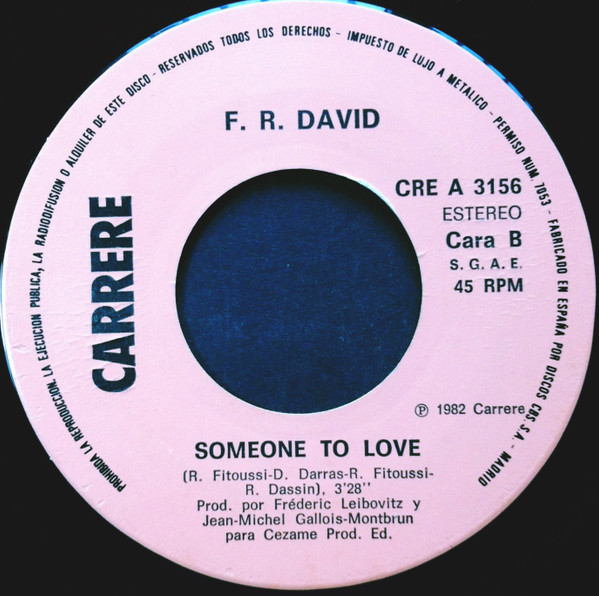 F.R. David, Pick Up The Phone - Singles