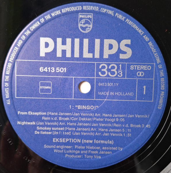 Ekseption, Bingo - LP Album Stereo