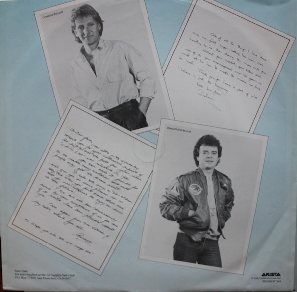 Air Supply, Greatest Hits - LP
