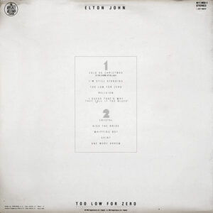 Elton John, Too Low For Zero - LP: imagen 2